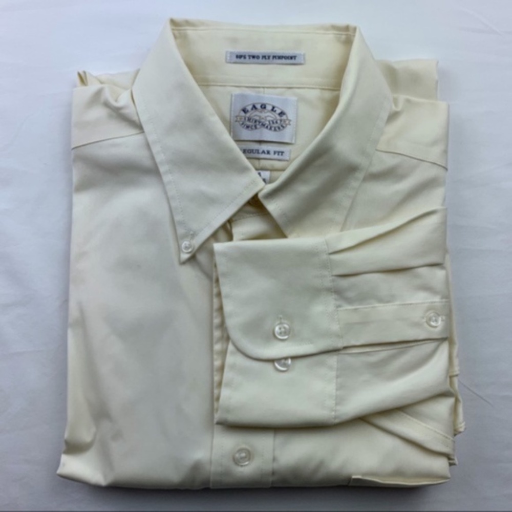 Eagle Shirt Makers men's long sleeve button down, 16, 34/35 regular fit